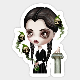 Be Afraid - Wednesday Addams Sticker